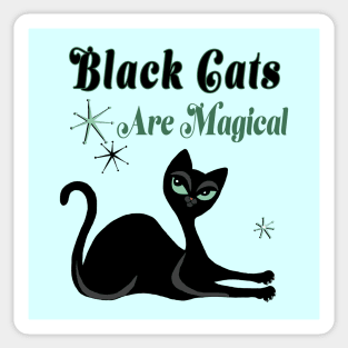 Black Cats Are Magical Shirt Sticker